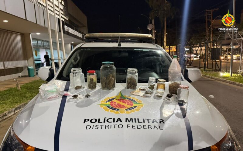 Cheiro forte de maconha leva PMDF a prender suspeito por tráfico em Ceilândia