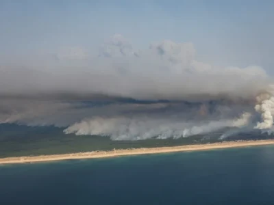 Incêndio na França força evacuação de paraíso turístico Cap Ferret